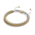 Blanc x Or Rose | Bracelet chaîne de blé Gaia